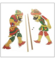 Bozkırlı Hacivat Karagöz Kukla Seti - 2 adet