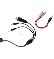 Rampage SN-R5 X-CORE Siyah-kırmızı Oyuncu Mikrofonlu Kulaklık Usb (Karışık)