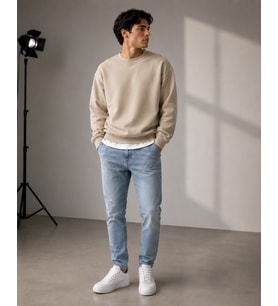 RYM-2018 LİKRALI  SWEAT/BEJ/L