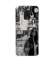 Redmi Note 9 Pro/Note 9S Uyumlu Lana Del Rey Desenli Şeffaf Telefon Kılıfı