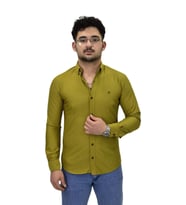 Erkek Spor Silim Fit Uzun Kol Gömlek BGL-ST04482 (Yeşil)