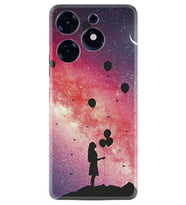 Tecno Spark 10 Pro Kılıf Resimli Desenli Baskılı Silikon Flowers Cat 2 1349