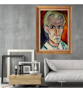 Altın Paspartulu Çerçeveli Tablo C150 (Gold)