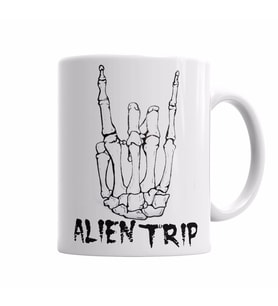 Caveira Alien Trip Kupa Bardak Porselen
