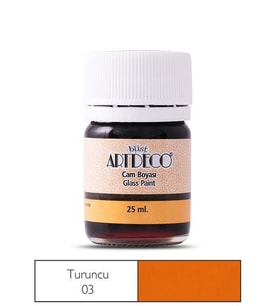 Artdeco Cam Vitray Boyası 25 ml. 03 TURUNCU 