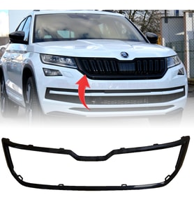 Skoda KodiaQ Ön Panjur Çerçevesi Parlak Siyah 2017-2023 565853761