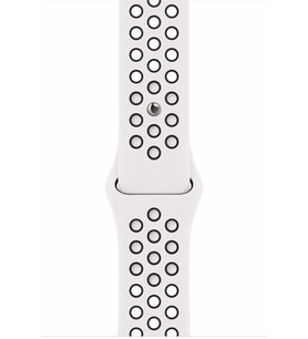 Pazariz Apple Watch Uyumlu 42-44-45 Mm  Bileklik Spor Band Kordon  Beyaz Siyah (Sarı)