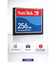 256 MB CF Compact Flash Hafıza Kartı Fotoğraf Makinesi - Cnc Makine Uyumlu