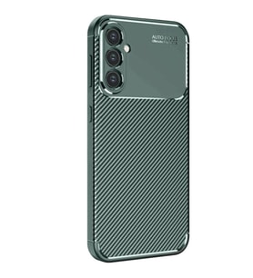 Samsung Galaxy S25 Kılıf Auto Focus Karbon Kapak - Koyu Yeşil
