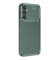 Samsung Galaxy S25 Kılıf Auto Focus Karbon Kapak - Koyu Yeşil