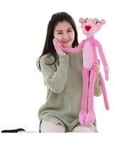 Pembe panter peluş oyuncak 65 cm (Kristal Mavi)