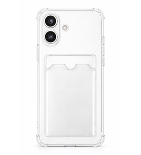 iPhone 17 Kartlıklı Antişok Kılıf Şeffaf