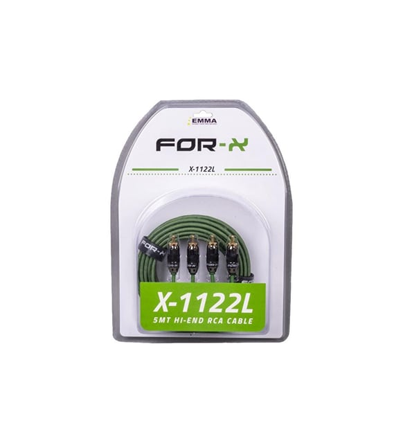FORX X-1122L 2 RCA + 2 RCA BAKIR 5 METRE KABLO