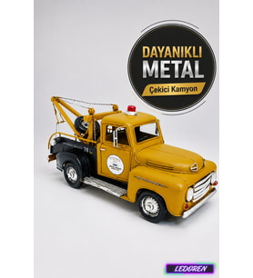 Dekoratif Metal Araba Çekici Klasik Maket Hediyelik Ev Ofis Biblo C0796