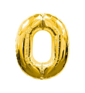 Altın Sarısı Folyo Rakam Balon 1 Metre