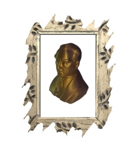 Parlak Gold Plastik Atatürk Heykeli Biblo 8 x 6 cm Özel Tasarım