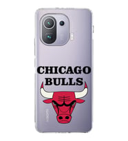 Xiaomi  Mi 11 Pro  Kamera Korumalı Kapak Chicago Bulls Tasarımlı Şeffaf  Kılıf
