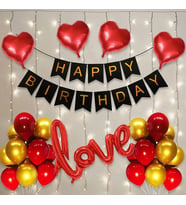 LOVE FOLYO KALP HAPPY BIRTHDAY PARTİ BALON SET
