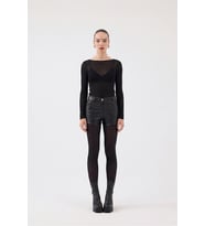 Kayık Yaka Ultra Soft Nikki Kaşmir Bluz Kahve (Siyah)