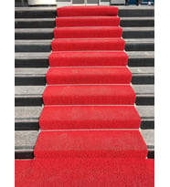 COLOURMAT Kaydırmaz Kaymaz Yolluk Karmaşık Halı Kıvırcık Paspas 1m X 1m (KIRMIZI) (STD)