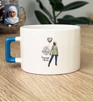 Kişiye Özel Karikatürlü Cute But Capricorn Oğlak Burcu Lüks Fincan Doğum Günü Hediyesi