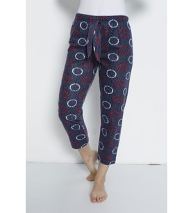 Cepsiz Kışlık Polar Kadın Pijama Altı Tek Alt je24 (Mavi)