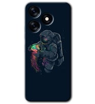 Tecno Spark 10 4G Kılıf HD Desen Baskılı Kılıf - Astronot Kıyafeti