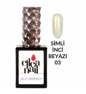 ELLEA NAİL SALON BOY 15 ML UV LED SİMLİ KALICI OJE PEARLY WHITE 03