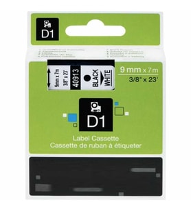 Dymo 40913 Beyaz Üzerine Siyah Muadil Etiket