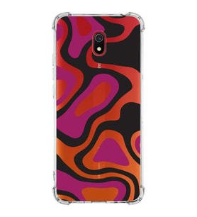 Xiaomi Redmi 8A Köşe Korumalı Antişok Kapak Renkli Desen Tasarımlı Şeffaf Silikon Kılıf