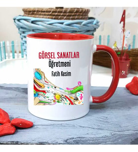 Görsel Sanatlar Öğretmenine Özel Öğretmenler Günü Hediyesi Kişiye Özel Kupa Bard