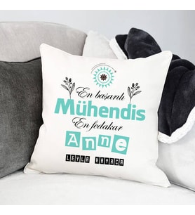 Kişiye Özel Mühendis Annelere Hediye Yastık