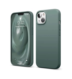 Newface Apple iPhone 14 Kılıf First Silikon - Koyu Yeşil