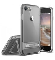 VRS Design iPhone 8/7 ile Uyumlu Crystal Bumper Kılıf Steel Silver