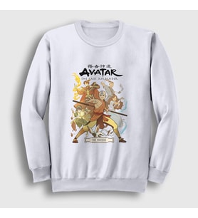 Presmono Unisex Beyaz Promise Anime Avatar The Last Airbender Sweatshirt 262541tt