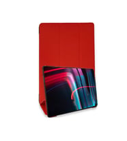 iPad Pro 12.9 inç (2022) Uyumlu Fuchsia İntelligent Tablet  Kılıfı (Kırmızı)