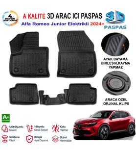 Alfa Romeo Junior Elektrikli  3D Paspas Havuzlu Pro 2024 Sonrası