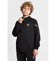 Çocuk Fermuarlı Kapüşonlu  Sweatshirt 25N-3128 (Siyah)