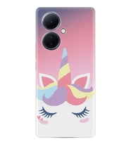Vivo V29 Lite Kılıf Silikon Desen Özel Seri Sweety Unicorn 1737