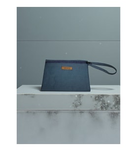 Denim Kumaş Makyaj ve Kişisel BakımÇantası. MakyajÇntAntrsM1