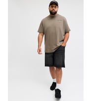 JACK JONES Erkek Battal Boy Büyük Beden Kot Şort 12291930