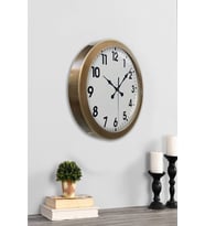36 cm Eskitme Metal Standart Duvar Saati