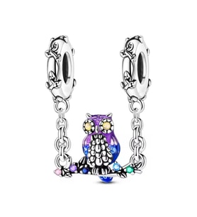 Sallanan Baykuş Zincir Sallantılı Charm