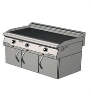 CSA Karacasan 900 Seri Dolaplı 120 cm Tüplü Tam Kanallı Izgara(120x90x85Cm)