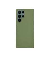 Samsung Galaxy S22 Ultra İnce Mat Silikon Kılıf Yeşil
