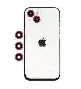 Newface Apple iPhone 14 Shine Kamera Lens - Kırmızı