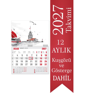 Ekonomik Gemici Takvimi Denizci Duvar Takvimi 33x47,5 cm