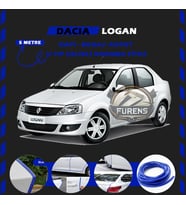Dacia Logan Oto Araç Kapı Koruma Fitili 5metre Parlak Mavi Renk