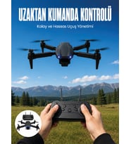 4K HD Kameralı Katlanabilir Drone Sabit Yükseklik Destekli Uzaktan Kumandalı Drone