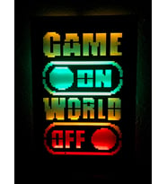 Game On World Off Gamer Led Işıklı Tablo